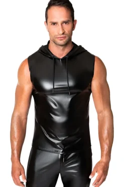 Noir Handmade Frenzy Sleeveless Hoodie