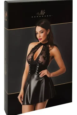 Noir Handmade Halterneck Mini Dress