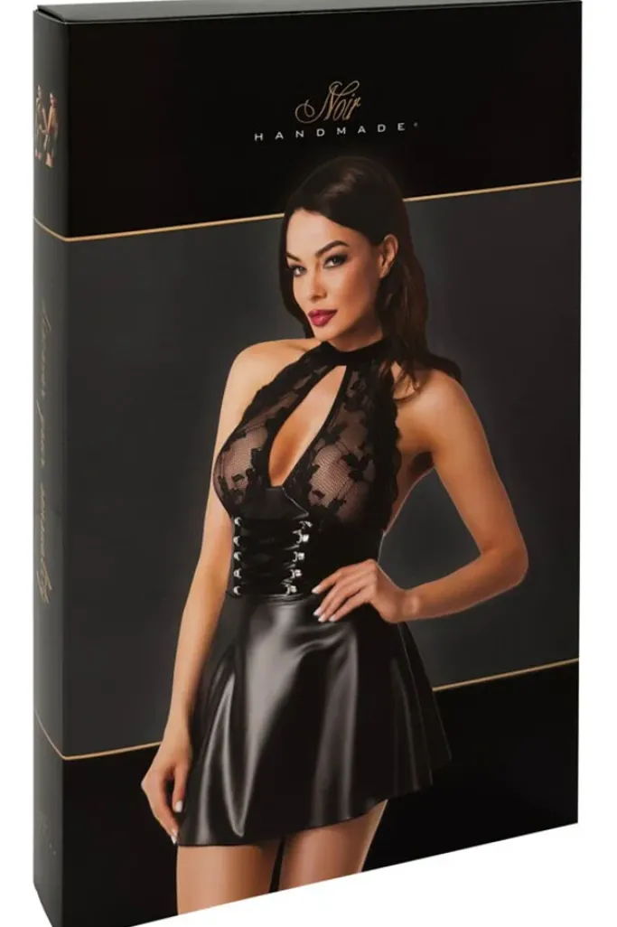 Noir Handmade Halterneck Mini Dress