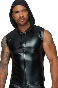 Noir Handmade Hooded Shirt