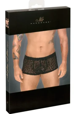 Noir Handmade Leopard Flock Shorts