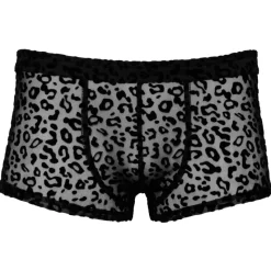 Noir Handmade Leopard Flock Shorts