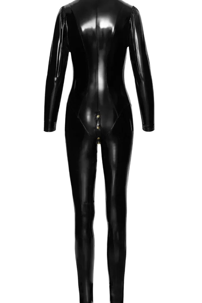 Noir Handmade Long Button Catsuit