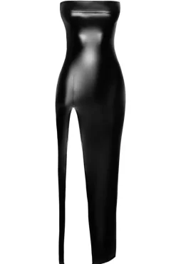 Noir Handmade Long Figure Flattering Dress