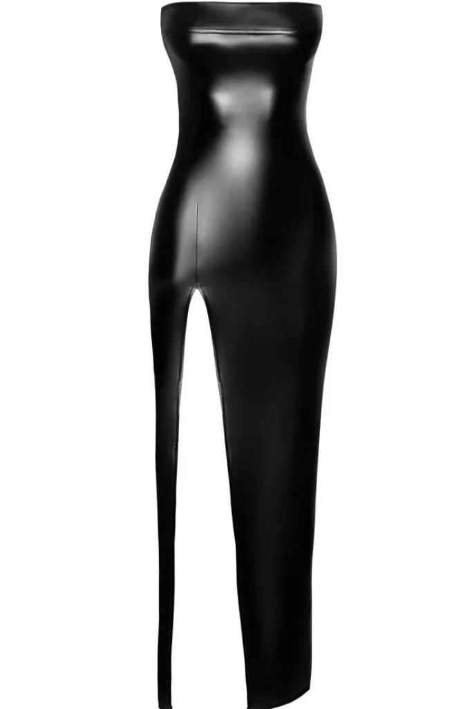 Noir Handmade Long Figure Flattering Dress