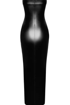 Noir Handmade Long Figure Flattering Dress