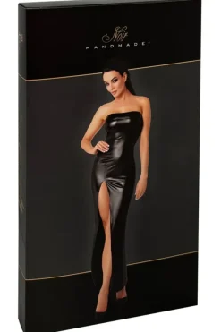 Noir Handmade Long Figure Flattering Dress
