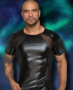 Noir Handmade Mens Wetlook Shirt
