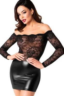 Noir Handmade Mesh Wetlook Dress