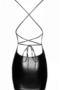 Noir Handmade Mini Powerwetlook Dress