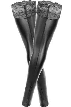 Noir Handmade Plus Size Thigh High Stockings (4Xl, 5XL)