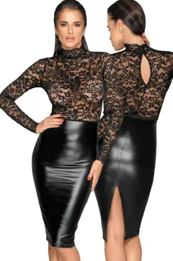 Noir Handmade Powerwetlook Dress