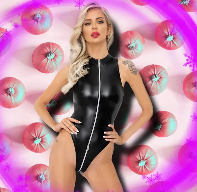 Noir Handmade Powerwetlook Bodysuit