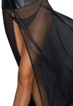 Noir Handmade Rhinestone Corset Dress