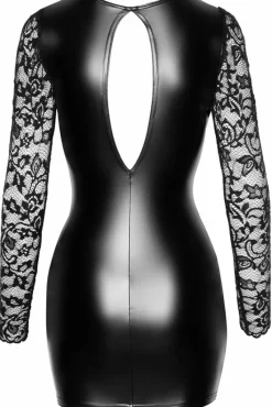 Noir Handmade Short Powerwetlook Dress