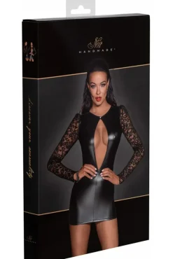 Noir Handmade Short Powerwetlook Dress