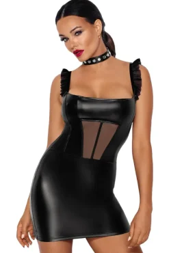Noir Handmade Short Powerwetlook Dress