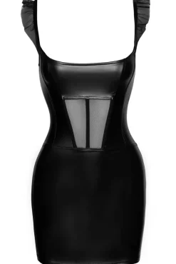 Noir Handmade Short Powerwetlook Dress