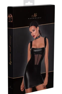Noir Handmade Short Powerwetlook Dress