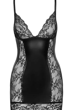 Noir Handmade Short Powerwetlook Dress