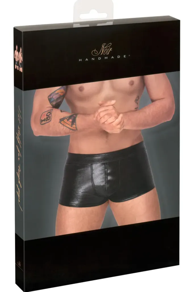 Noir Handmade Shorts with Zipper