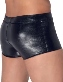 Noir Handmade Shorts with Zipper