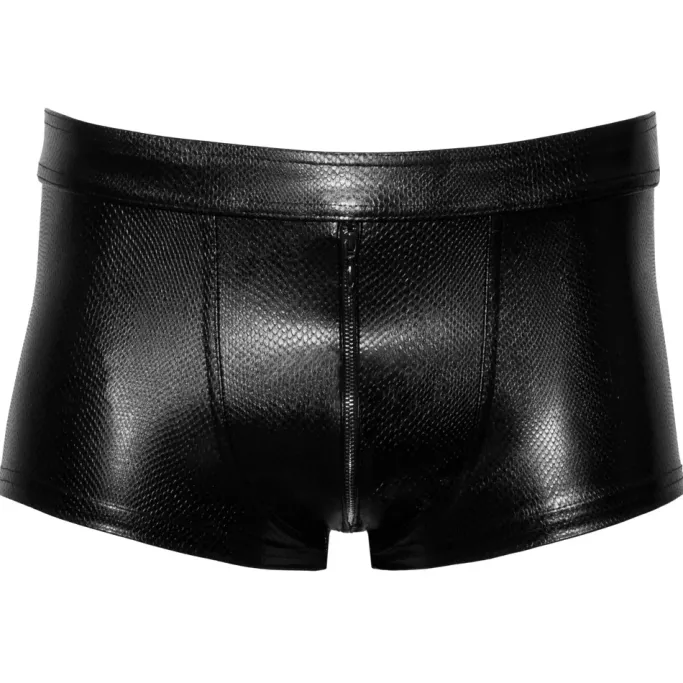 Noir Handmade Shorts with Zipper