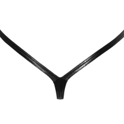 Noir Handmade Snake Skin Look Wetlook Thong