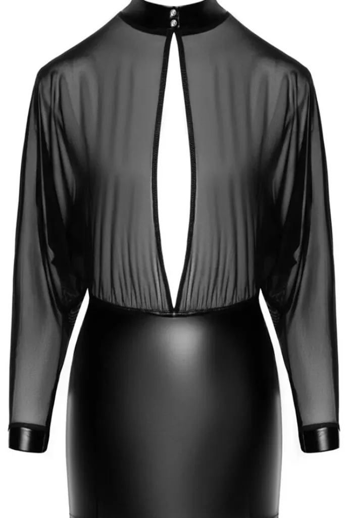 Noir Handmade Transparent Tulle Dress