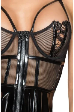 Noir Handmade Vinyl Mini Dress