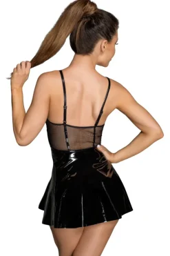 Noir Handmade Vinyl Mini Dress