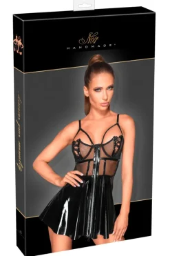 Noir Handmade Vinyl Mini Dress