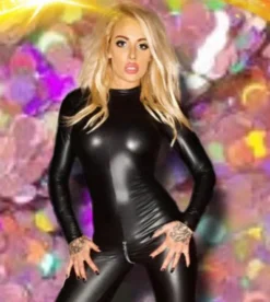 Noir Handmade Wetlook Jumpsuit