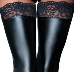 Noir Handmade Wetlook Stockings
