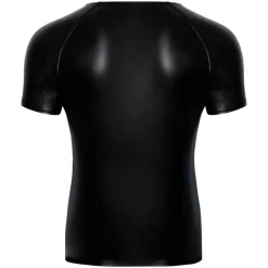 Noir Handmade Wetlook T-Shirt with Wetlook Sleeves