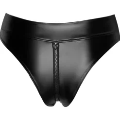 Noir Handmade Wetlook Zip Briefs