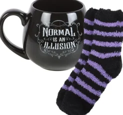Something Different Normal is an Illusion Gothic Mug and Socks Set