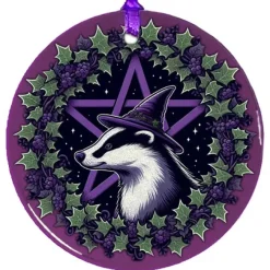 Oakhart Industries Oakhart Badger Christmas Ornament