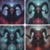 Oakhart Industries Oakhart Baphomet Coaster Set