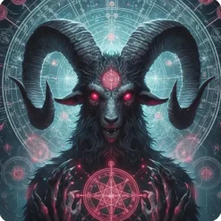 Oakhart Industries Oakhart Baphomet Coaster Set