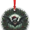 Oakhart Industries Oakhart Bat Wreath Christmas Ornament