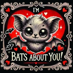 Oakhart Industries Oakhart Bats About You Valentine Card