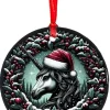 Oakhart Industries Oakhart Black Unicorn Christmas Ornament