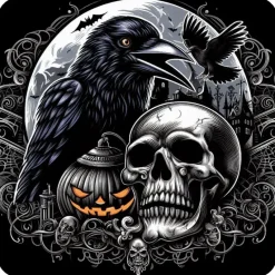 Oakhart Industries Oakhart Halloween Coaster Set
