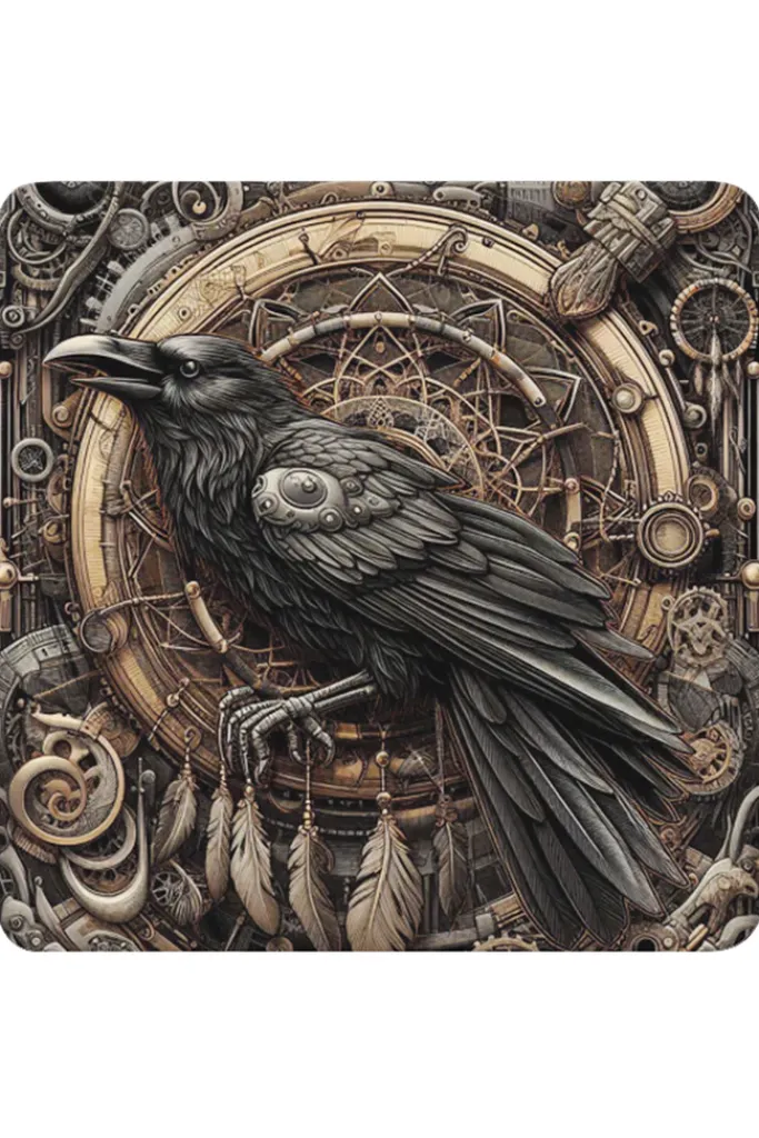 Oakhart Industries Raven Coaster Art087