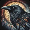 Oakhart Industries Raven Coaster Art086