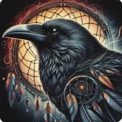 Oakhart Industries Raven Coaster Art086
