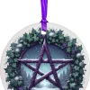 Oakhart Industries Oakhart Purple Pentagram Christmas Ornament
