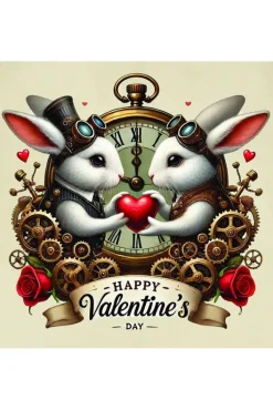 Oakhart Industries Oakhart Rabbit Valentine Card