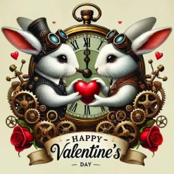 Oakhart Industries Oakhart Rabbit Valentine Card